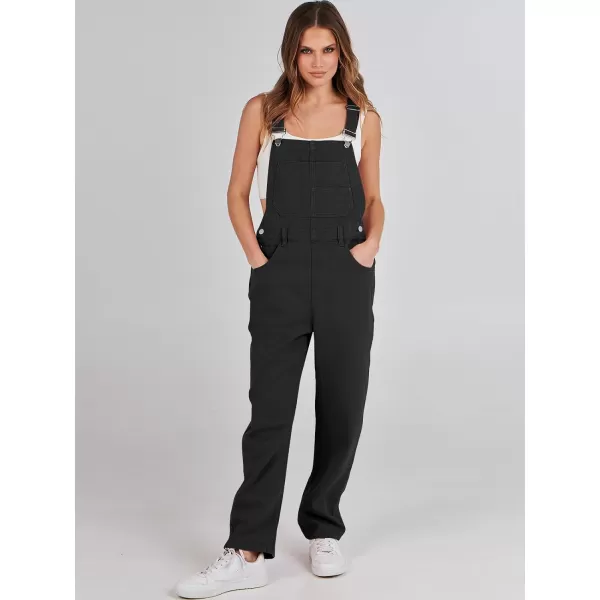 imageANRABESS Womens Overalls Casual Loose Fit Adjustable Strap Denim Bib Overall Jeans Pants JumpsuitsBlack
