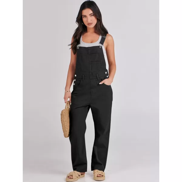 imageANRABESS Womens Overalls Casual Loose Fit Adjustable Strap Denim Bib Overall Jeans Pants JumpsuitsBlack