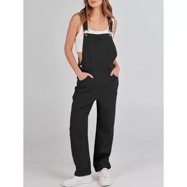 imageANRABESS Womens Overalls Casual Loose Fit Adjustable Strap Denim Bib Overall Jeans Pants JumpsuitsBlack