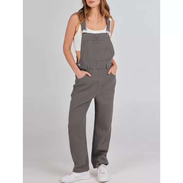 imageANRABESS Womens Overalls Casual Loose Fit Adjustable Strap Denim Bib Overall Jeans Pants JumpsuitsDeep Gray