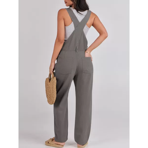 imageANRABESS Womens Overalls Casual Loose Fit Adjustable Strap Denim Bib Overall Jeans Pants JumpsuitsDeep Gray
