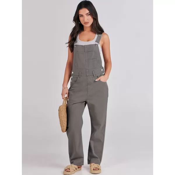 imageANRABESS Womens Overalls Casual Loose Fit Adjustable Strap Denim Bib Overall Jeans Pants JumpsuitsDeep Gray