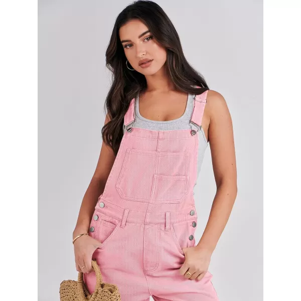 imageANRABESS Womens Overalls Casual Loose Fit Adjustable Strap Denim Bib Overall Jeans Pants JumpsuitsPink