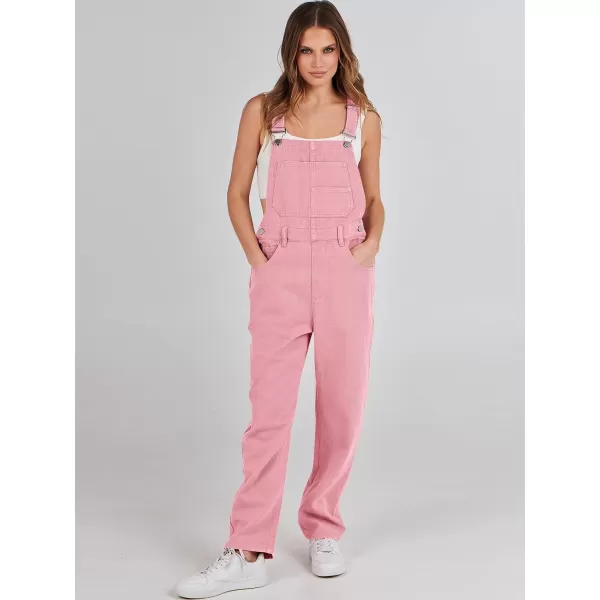 imageANRABESS Womens Overalls Casual Loose Fit Adjustable Strap Denim Bib Overall Jeans Pants JumpsuitsPink