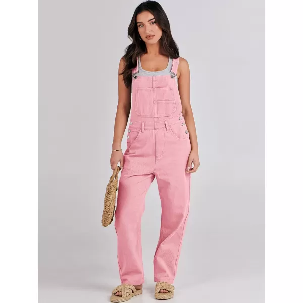 imageANRABESS Womens Overalls Casual Loose Fit Adjustable Strap Denim Bib Overall Jeans Pants JumpsuitsPink