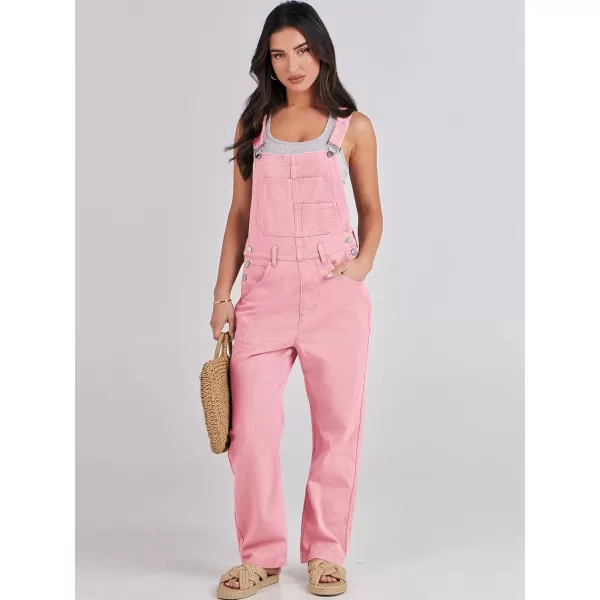 imageANRABESS Womens Overalls Casual Loose Fit Adjustable Strap Denim Bib Overall Jeans Pants JumpsuitsPink