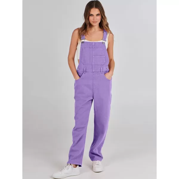 imageANRABESS Womens Overalls Casual Loose Fit Adjustable Strap Denim Bib Overall Jeans Pants JumpsuitsPurple