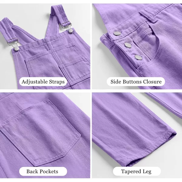 imageANRABESS Womens Overalls Casual Loose Fit Adjustable Strap Denim Bib Overall Jeans Pants JumpsuitsPurple