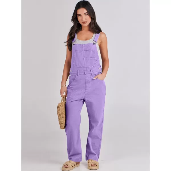 imageANRABESS Womens Overalls Casual Loose Fit Adjustable Strap Denim Bib Overall Jeans Pants JumpsuitsPurple