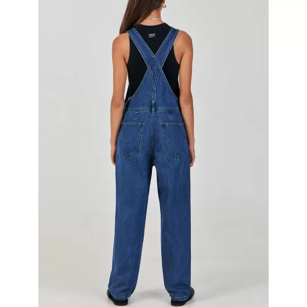 imageANRABESS Womens Overalls Casual Loose Fit Adjustable Strap Denim Bib Overall Jeans Pants JumpsuitsWashed Deep Blue