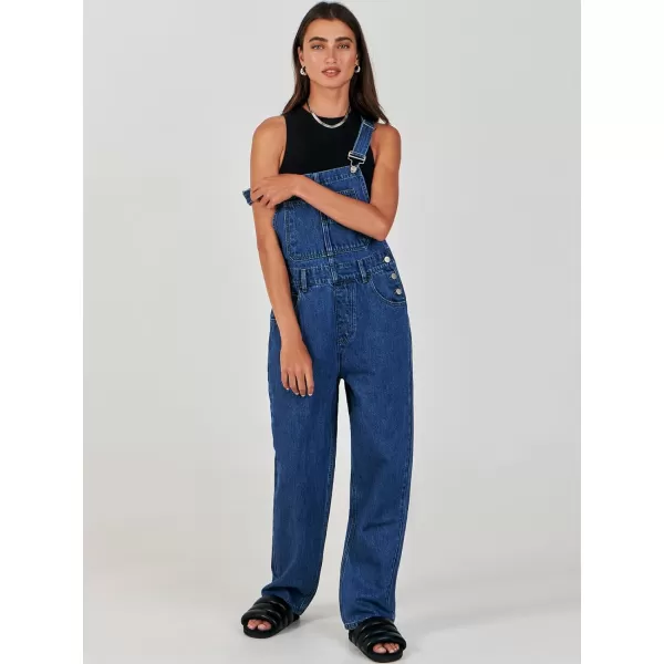 imageANRABESS Womens Overalls Casual Loose Fit Adjustable Strap Denim Bib Overall Jeans Pants JumpsuitsWashed Deep Blue