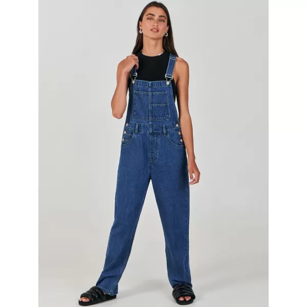 imageANRABESS Womens Overalls Casual Loose Fit Adjustable Strap Denim Bib Overall Jeans Pants JumpsuitsWashed Deep Blue