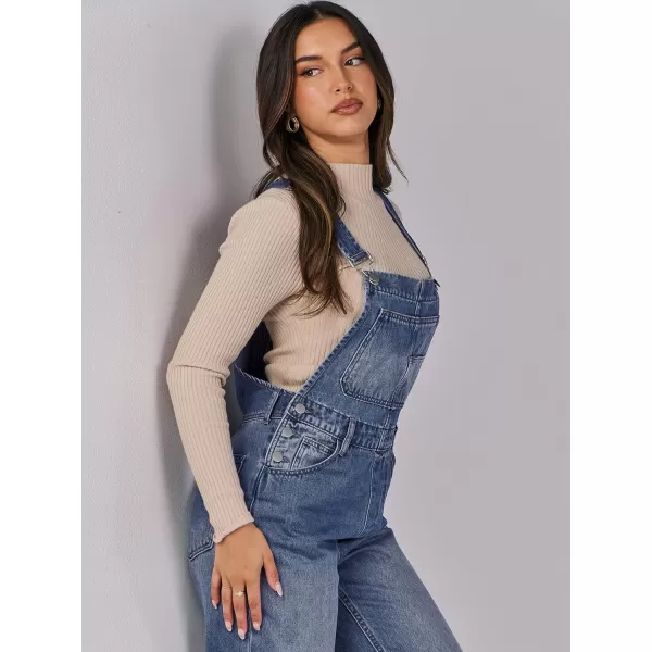 imageANRABESS Womens Overalls Casual Loose Fit Adjustable Strap Denim Bib Overall Jeans Pants JumpsuitsWashed Navy Blue