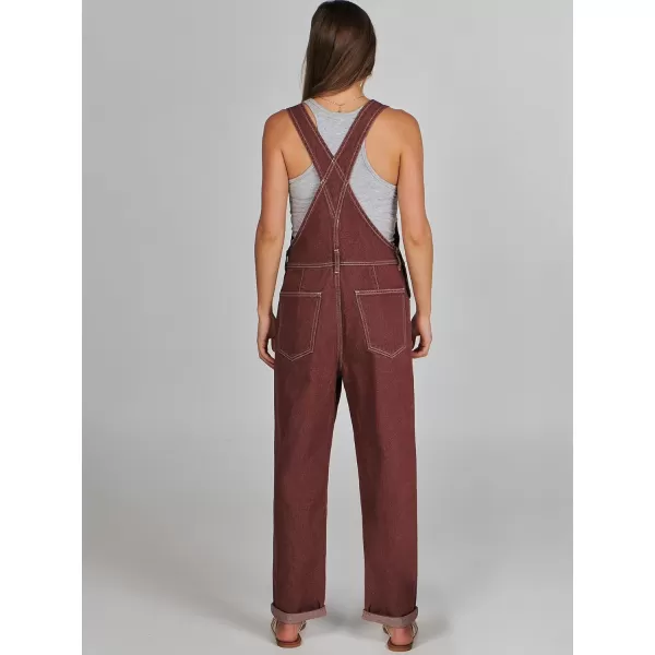 imageANRABESS Womens Overalls Casual Loose Fit Adjustable Strap Denim Bib Overall Jeans Pants JumpsuitsWashed Rust