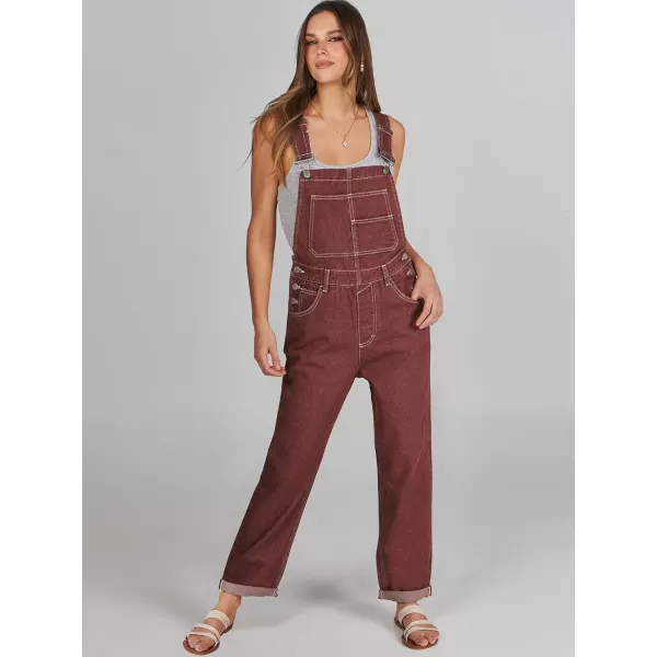 imageANRABESS Womens Overalls Casual Loose Fit Adjustable Strap Denim Bib Overall Jeans Pants JumpsuitsWashed Rust