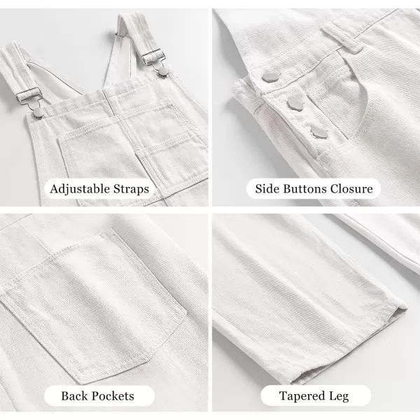 imageANRABESS Womens Overalls Casual Loose Fit Adjustable Strap Denim Bib Overall Jeans Pants JumpsuitsWhite