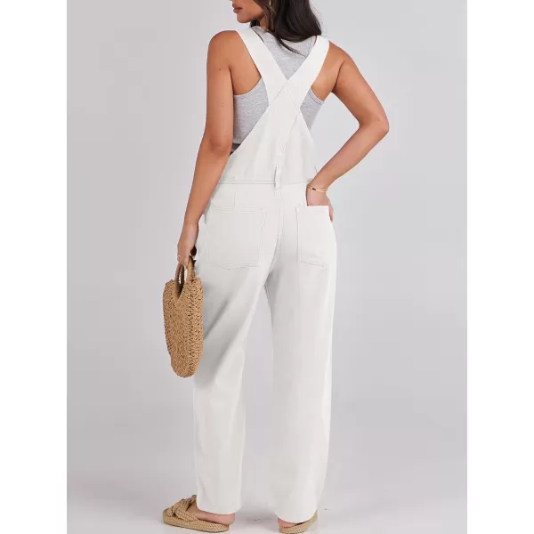 imageANRABESS Womens Overalls Casual Loose Fit Adjustable Strap Denim Bib Overall Jeans Pants JumpsuitsWhite