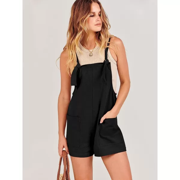 imageANRABESS Womens Overalls Casual Loose Sleeveless Adjustable Straps Bib Summer Romper with Pockets01black