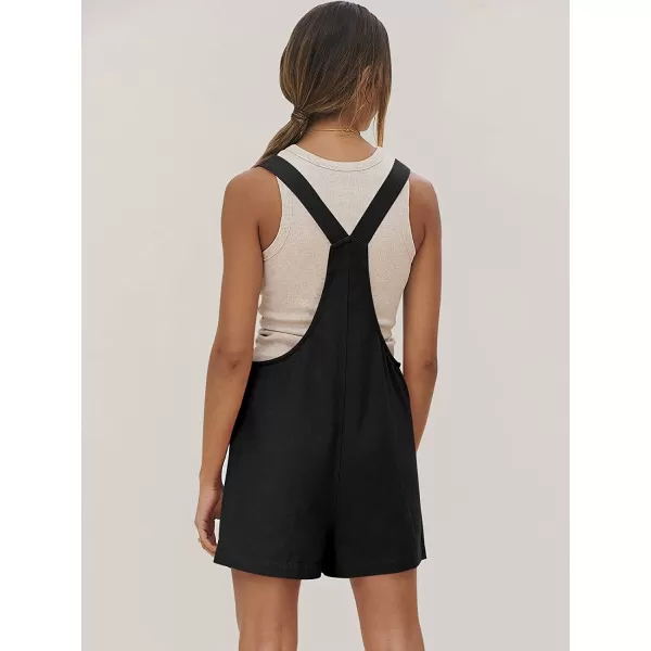 imageANRABESS Womens Overalls Casual Loose Sleeveless Adjustable Straps Bib Summer Romper with Pockets01black
