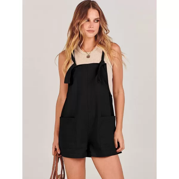 imageANRABESS Womens Overalls Casual Loose Sleeveless Adjustable Straps Bib Summer Romper with Pockets01black
