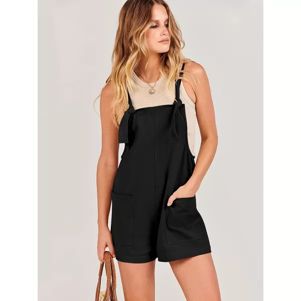 imageANRABESS Womens Overalls Casual Loose Sleeveless Adjustable Straps Bib Summer Romper with Pockets01black
