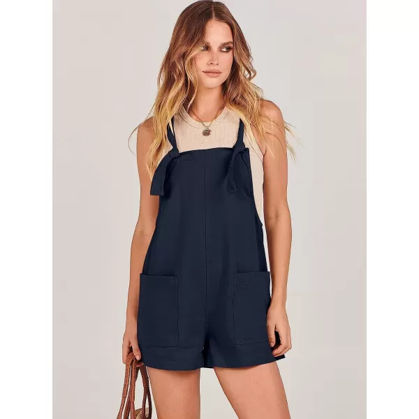 imageANRABESS Womens Overalls Casual Loose Sleeveless Adjustable Straps Bib Summer Romper with Pockets03navy Blue