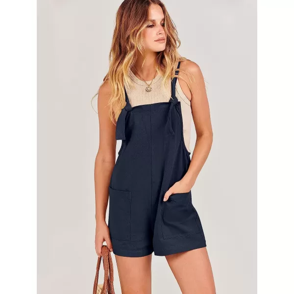 imageANRABESS Womens Overalls Casual Loose Sleeveless Adjustable Straps Bib Summer Romper with Pockets03navy Blue