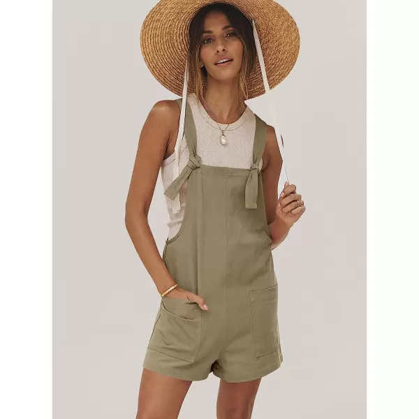 imageANRABESS Womens Overalls Casual Loose Sleeveless Adjustable Straps Bib Summer Romper with Pockets07khaki