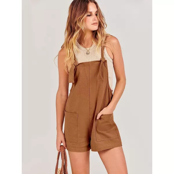 imageANRABESS Womens Overalls Casual Loose Sleeveless Adjustable Straps Bib Summer Romper with Pockets08brown