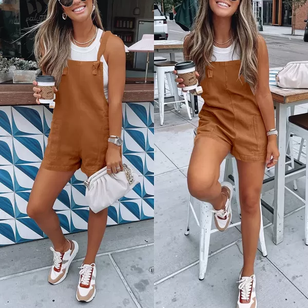 imageANRABESS Womens Overalls Casual Loose Sleeveless Adjustable Straps Bib Summer Romper with Pockets08brown