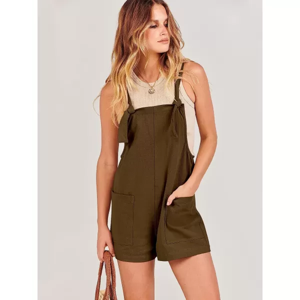 imageANRABESS Womens Overalls Casual Loose Sleeveless Adjustable Straps Bib Summer Romper with Pockets10coffee