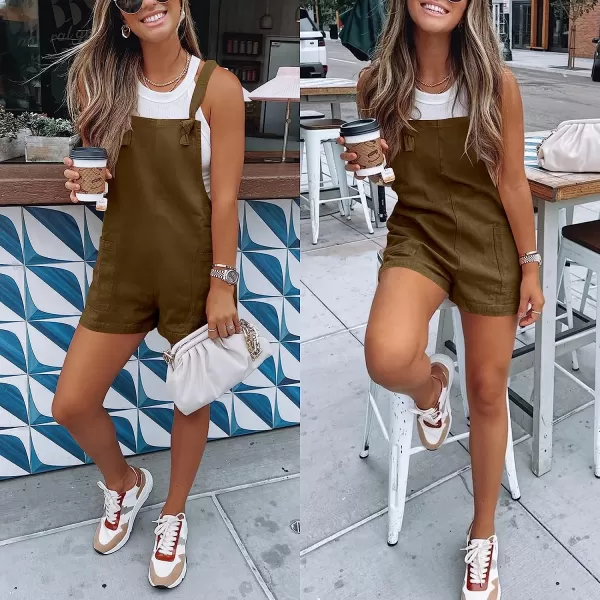imageANRABESS Womens Overalls Casual Loose Sleeveless Adjustable Straps Bib Summer Romper with Pockets10coffee