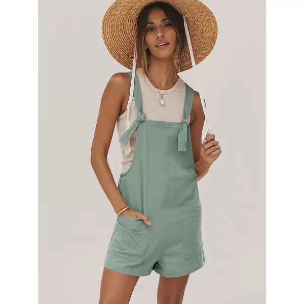 imageANRABESS Womens Overalls Casual Loose Sleeveless Adjustable Straps Bib Summer Romper with Pockets11grey