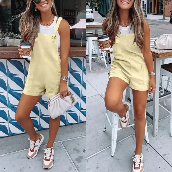 imageANRABESS Womens Overalls Casual Loose Sleeveless Adjustable Straps Bib Summer Romper with Pockets12apricot