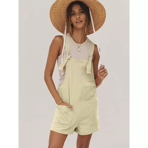 imageANRABESS Womens Overalls Casual Loose Sleeveless Adjustable Straps Bib Summer Romper with Pockets12apricot