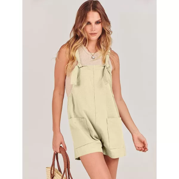 imageANRABESS Womens Overalls Casual Loose Sleeveless Adjustable Straps Bib Summer Romper with Pockets12apricot