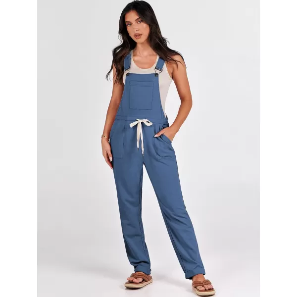 imageANRABESS Womens Overalls Jumpsuit Casual Sleeveless Adjustable Tie Straps Drawstring Jumpers Outfits with PocketsDeep Blue