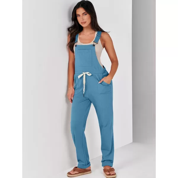 imageANRABESS Womens Overalls Jumpsuit Casual Sleeveless Adjustable Tie Straps Drawstring Jumpers Outfits with PocketsDenim Blue