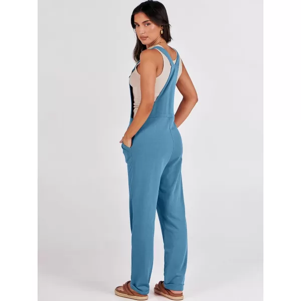 imageANRABESS Womens Overalls Jumpsuit Casual Sleeveless Adjustable Tie Straps Drawstring Jumpers Outfits with PocketsDenim Blue