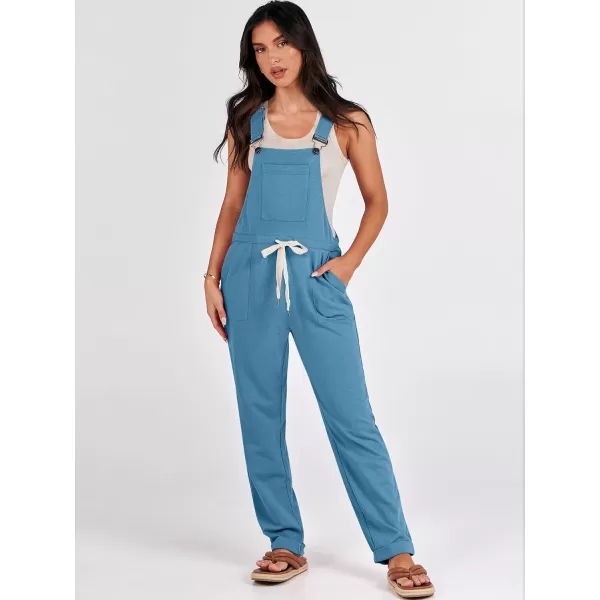 imageANRABESS Womens Overalls Jumpsuit Casual Sleeveless Adjustable Tie Straps Drawstring Jumpers Outfits with PocketsDenim Blue