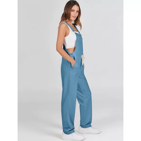 imageANRABESS Womens Overalls Jumpsuit Casual Sleeveless Adjustable Tie Straps Drawstring Jumpers Outfits with PocketsDenim Blue