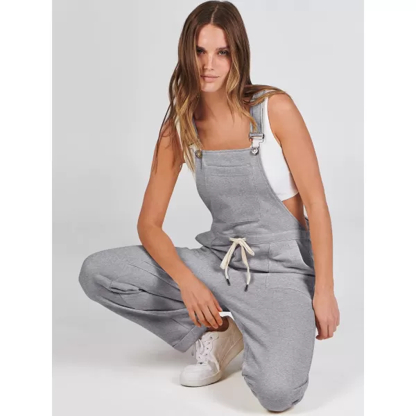 imageANRABESS Womens Overalls Jumpsuit Casual Sleeveless Adjustable Tie Straps Drawstring Jumpers Outfits with PocketsGrey