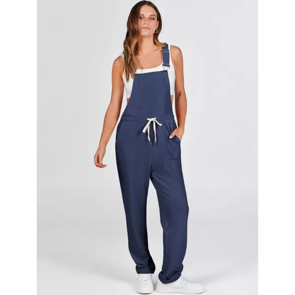 imageANRABESS Womens Overalls Jumpsuit Casual Sleeveless Adjustable Tie Straps Drawstring Jumpers Outfits with PocketsNavy Blue