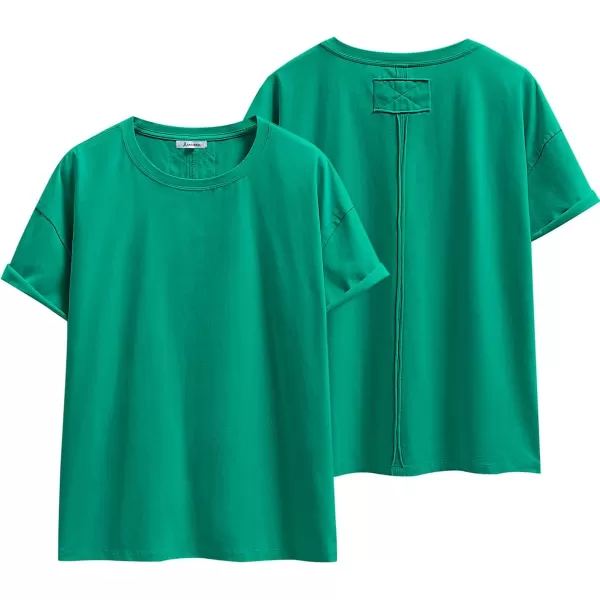 imageANRABESS Womens Oversized Casual Loose Fit Short Sleeve Crewneck Summer Trendy TShirts Tops BlouseGreen