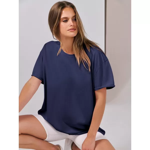 imageANRABESS Womens Oversized Casual Loose Fit Short Sleeve Crewneck Summer Trendy TShirts Tops BlouseNavy Blue