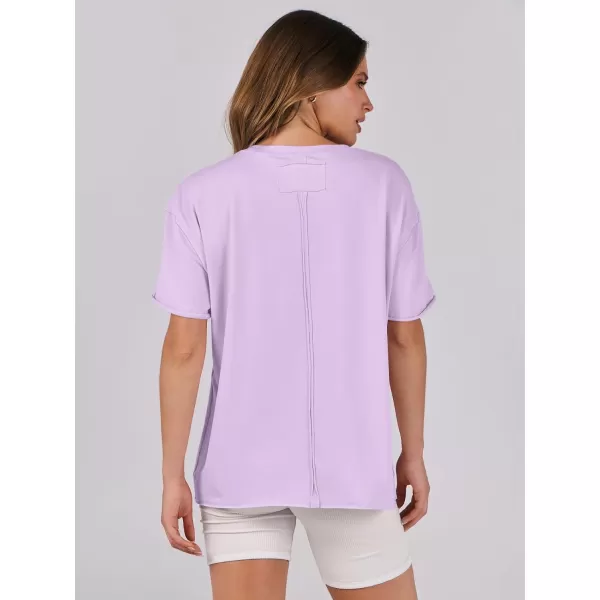 imageANRABESS Womens Oversized Casual Loose Fit Short Sleeve Crewneck Summer Trendy TShirts Tops BlousePurple