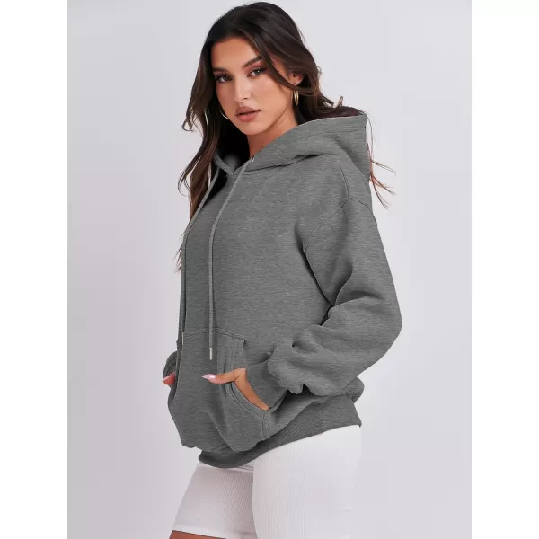 imageANRABESS Womens Oversized Fleece Hoodies Casual Pullover Sweatshirts Fall Fashion 2023 Clothes Trendy Y2k OutfitsDark Heather Gray