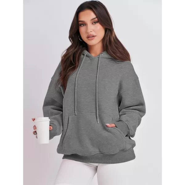 imageANRABESS Womens Oversized Fleece Hoodies Casual Pullover Sweatshirts Fall Fashion 2023 Clothes Trendy Y2k OutfitsDark Heather Gray