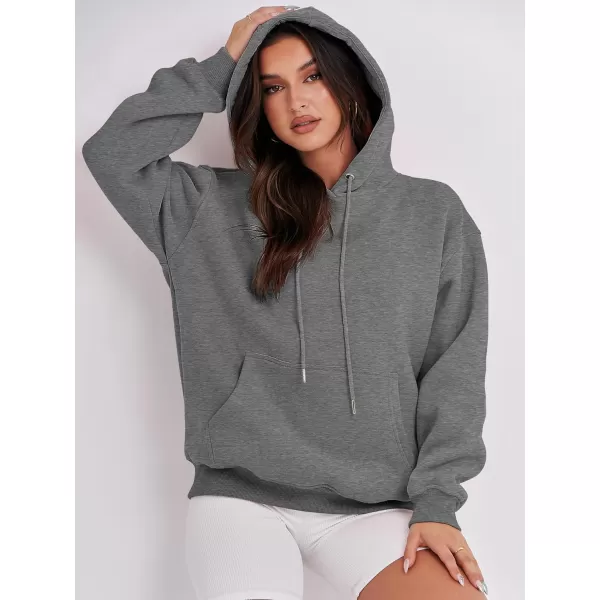 imageANRABESS Womens Oversized Fleece Hoodies Casual Pullover Sweatshirts Fall Fashion 2023 Clothes Trendy Y2k OutfitsDark Heather Gray