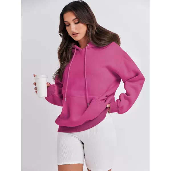 imageANRABESS Womens Oversized Fleece Hoodies Casual Pullover Sweatshirts Fall Fashion 2023 Clothes Trendy Y2k OutfitsHot Pink
